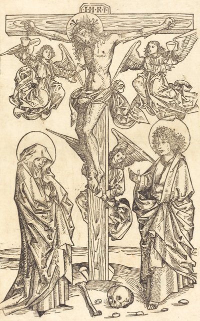 Cristo sulla croce con angeli, 1490-1500 da Unbekannt