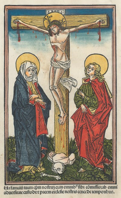 Cristo sulla croce con la Vergine e San Giovanni, 1491 da Unbekannt