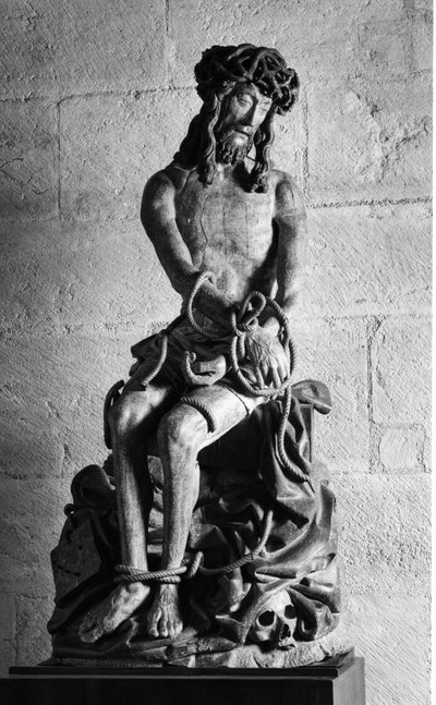 Cristo con legami Scultura. Hospices Civiles de Beaune fondati nel 1443 dal Cancelliere Nicolas Rolin, Beaune (Cote d