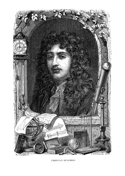 Christiaan Huygens 1629-1695, fisico, matematico e astronomo olandese, c1870 da Unbekannt