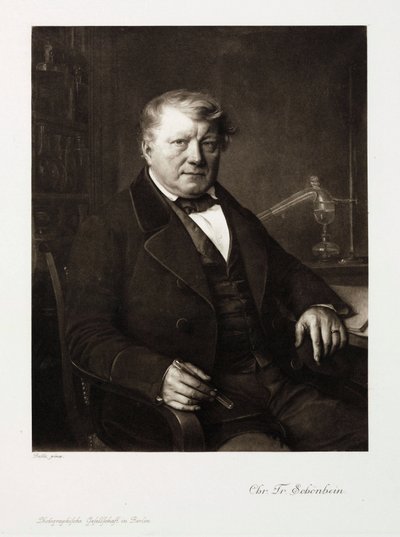 Christian Friedrich Schonbein, chimico tedesco, c 1860 da Unbekannt
