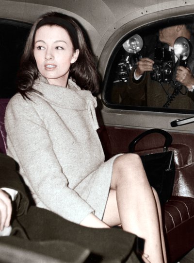 Christine Keeler che arriva all