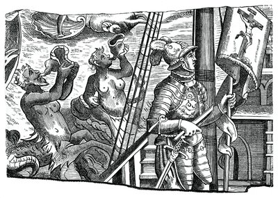 Cristoforo Colombo a bordo della sua nave, durante il suo primo viaggio verso ovest, XVI secolo, 1870 da Unbekannt