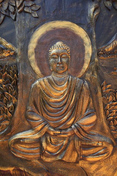Shakyamuni Buddha seduto in posizione di meditazione da Unbekannt