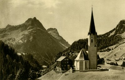 Chiesa a Schröcken, Bregenzerwald, Austria, c1935 da Unbekannt