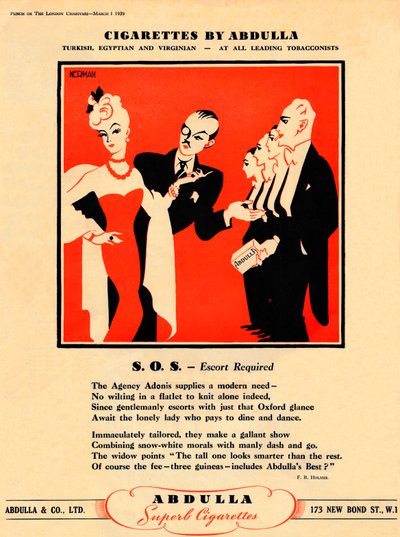 Sigarette di Abdulla - S.O.S. - Scorta richiesta, 1939 da Unbekannt