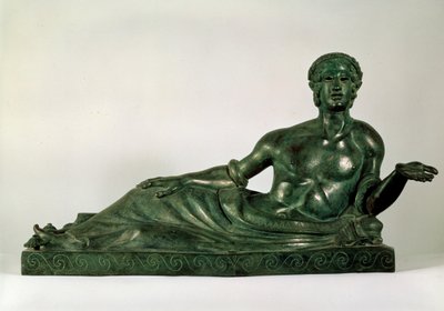 Urna cineraria a forma di giovane sdraiato Etruria, inizio IV secolo a.C. da Unbekannt