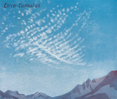 Cirro-Cumulus - Una dozzina delle principali forme di nuvole nel cielo, 1935 da Unbekannt