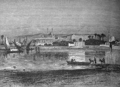 Cittadella al Cairo, dal Nilo da Unbekannt