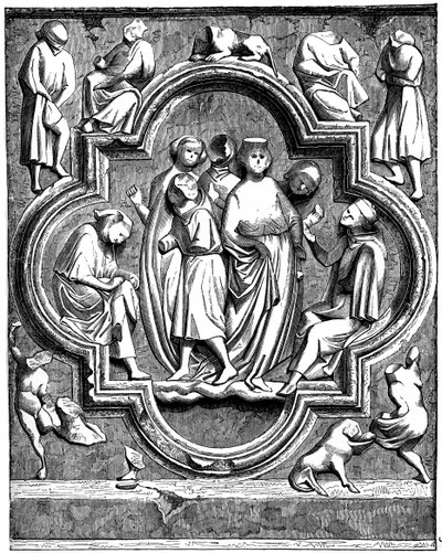 Cittadini di Francia che aiutano poveri studiosi, 1257 1870 da Unbekannt