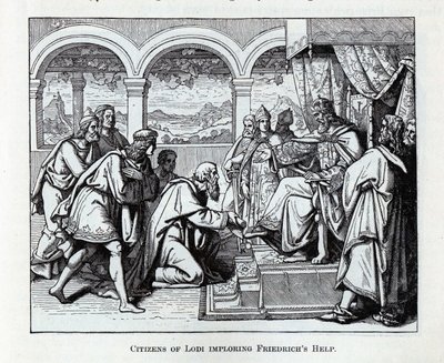 Cittadini di Lodi che implorano l