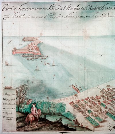 Città di Veracruz, Messico, XVII secolo da Unbekannt