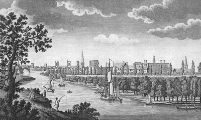 Città di York e fiume Ouse, Yorkshire, c1776 da Unbekannt