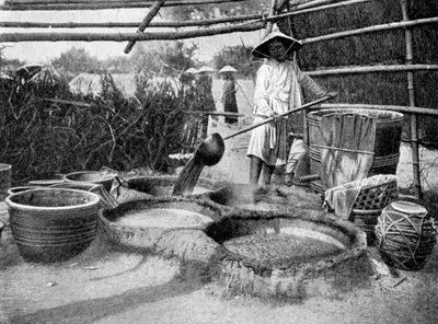 Chiarificazione del succo di canna da zucchero, Annam, Vietnam da Unbekannt