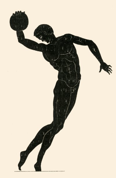 Atleta classico che lancia il disco, 1908 da Unbekannt