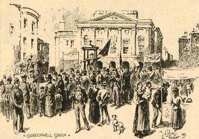 Clerkenwell Green, Londra, c1890 da Unbekannt