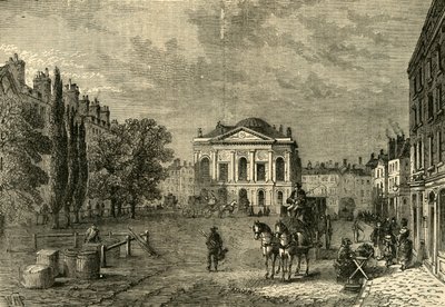 Clerkenwell Green nel 1789, c1872 da Unbekannt