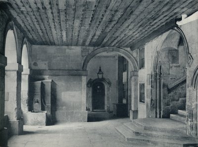 Pompa del chiostro e gradini della sala, 1926 da Unbekannt