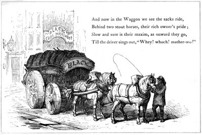 Carro per la consegna del carbone, 1860 da Unbekannt