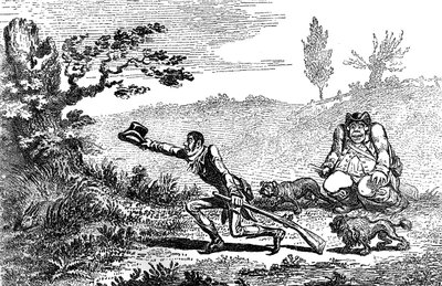 Sportivi Cockney trovano una lepre, 1800 da Unbekannt