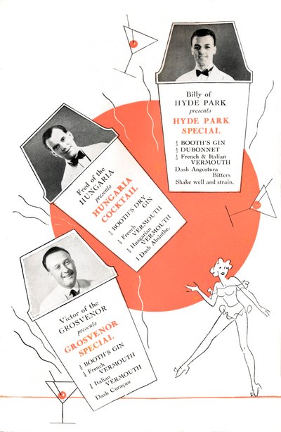 Ricette di cocktail, c1935 da Unbekannt