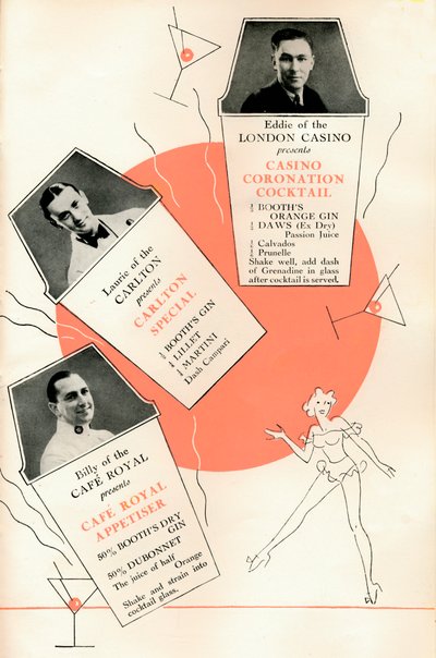 Ricette di cocktail, c1935 da Unbekannt