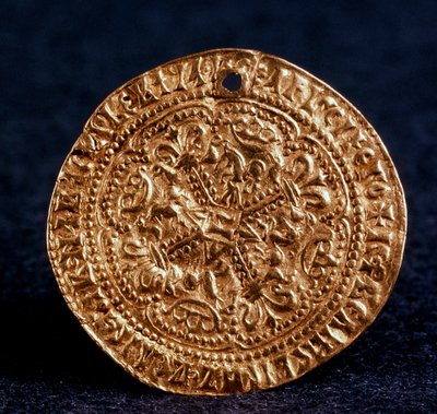Moneta Korabelnik di Zar Ivan III Recto: croce fiorita, 1471-1490 da Unbekannt