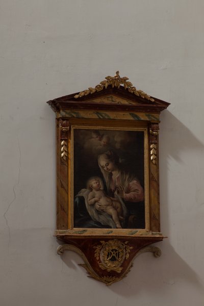 Collegiata. Interno. Dipinto. Madonna con Bambino. Italia (?). Olio su tela. da Unbekannt