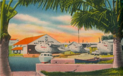 Base fluviale della Marina colombiana, Barranquilla, c1940s da Unbekannt