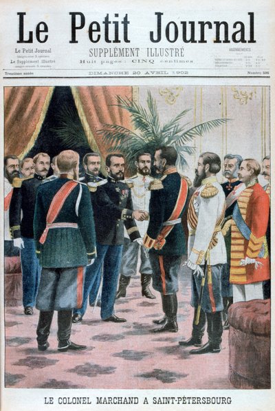 Colonnello Jean-Baptiste Marchand a San Pietroburgo, Russia, 1902 da Unbekannt