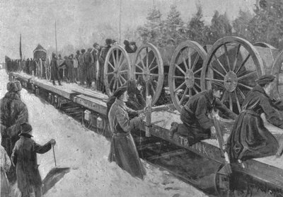 Truppe coloniali per il Sudafrica, 1900: Artiglieria canadese in partenza da Ottawa, 1901 da Unbekannt