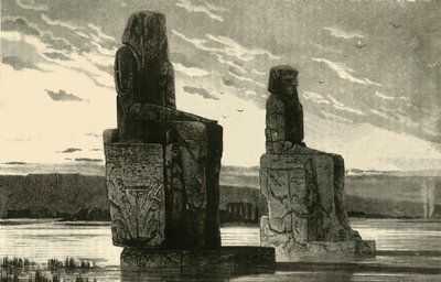 Statue colossali a Tebe, 1890 da Unbekannt