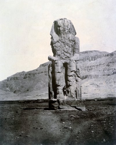 Colossi di Memnone, Tebe, Egitto, 1852 da Unbekannt