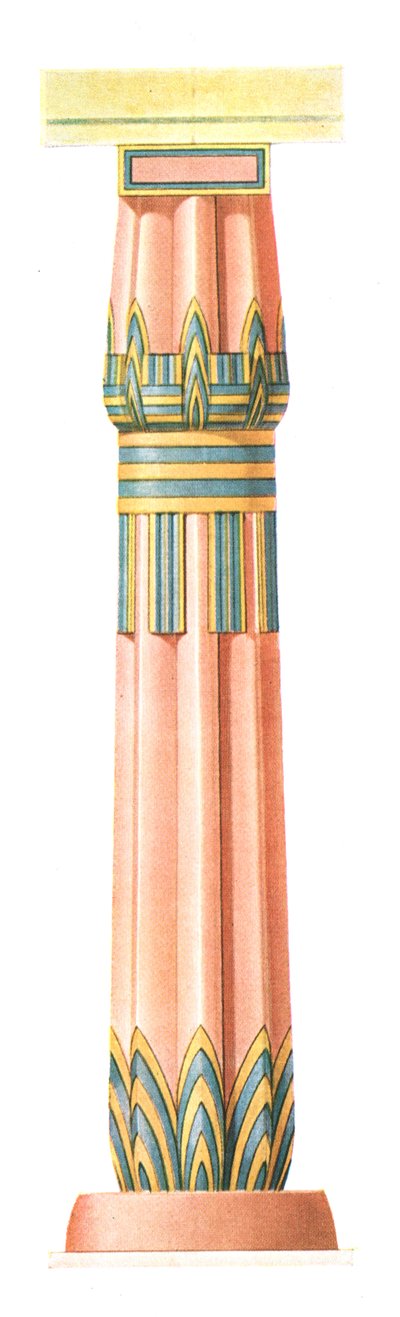 Colonna di Karnak, Egitto, 1928 da Unbekannt