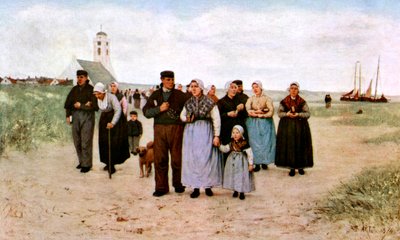 Uscendo dalla chiesa, 1926 da Unbekannt