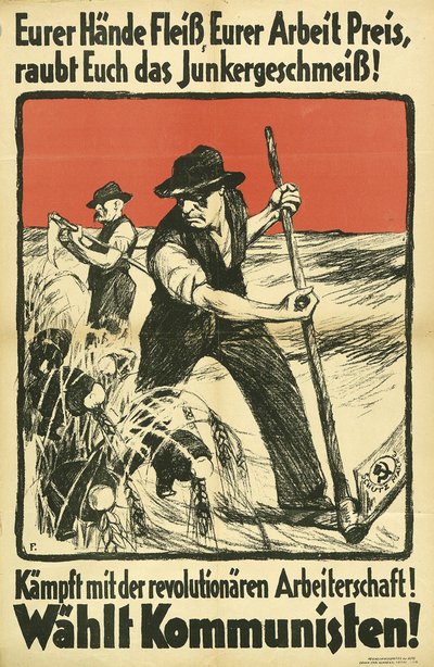 Manifesto elettorale comunista KPD, ca 1931 da Unbekannt