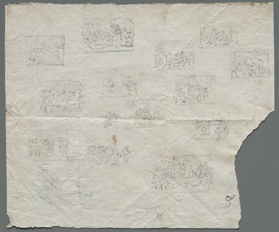 Bozzetti compositivi dopo Raffaello e altri artisti recto, c. 1800 da Unbekannt