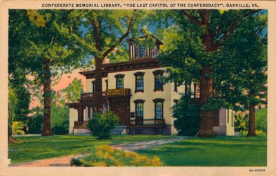 Biblioteca commemorativa confederata, Danville, Virginia, 1938 da Unbekannt
