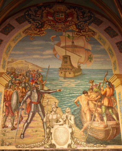 Conquista del Perù da parte di Francisco Pizarro da Unbekannt