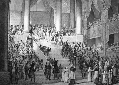Consacrazione di Napoleone e Incoronazione di Giuseppina da parte di Papa Pio VII, 2 dicembre 1804 da Unbekannt