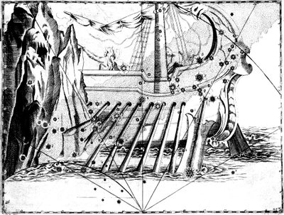 Costellazione di Argo Navis, 1723 da Unbekannt