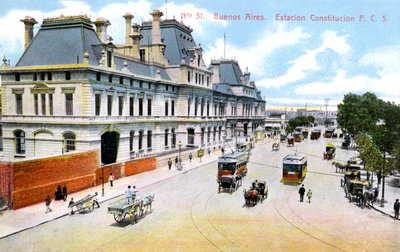 Stazione della Costituzione, Buenos Aires, Argentina, c1900s da Unbekannt