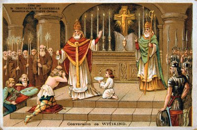 Conversione di Witikind, 785 d.C., XIX secolo da Unbekannt