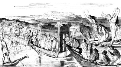 Convoglio che ritorna con una necropoli, Egitto, 1881 da Unbekannt