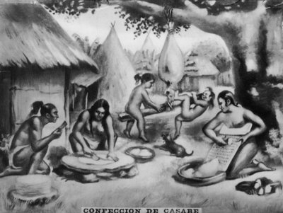 Cottura del Casabe, anni 