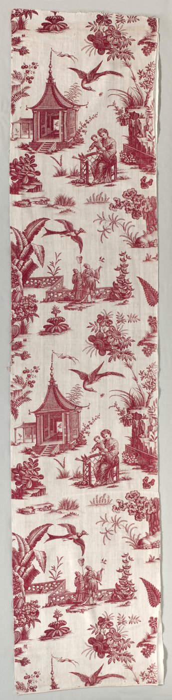 Cotone stampato a rame, 1700s da Unbekannt