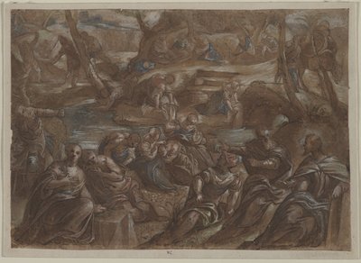 Copia dei Figli di Israele che raccolgono la manna di Tintoretto, dopo il 1594 da Unbekannt