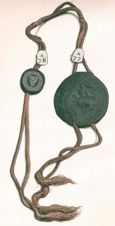 Cord III Roger Bigod, Conte di Norfolk, e Guy de Beauchamp, Conte di Warwick, 1904 da Unbekannt