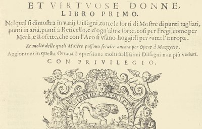 Corona delle Nobili et Virtuose Donne: Libro I-IV, 1601 da Unbekannt