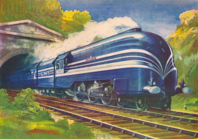 Coronation Scot, L.M.S., in partenza dal tunnel di Watford, 1940 da Unbekannt